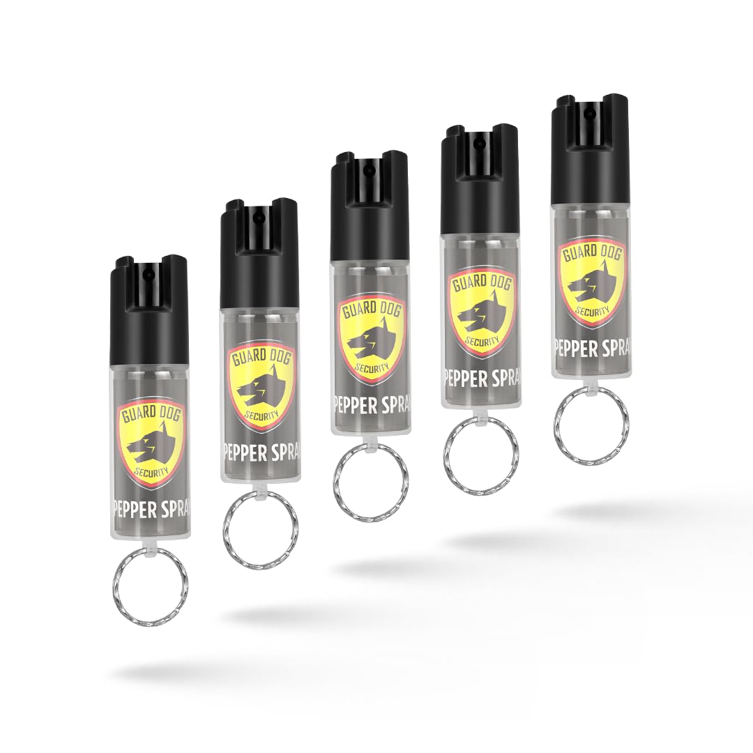 Guard Dog Security Pepper Spray Keychain - 5 pack