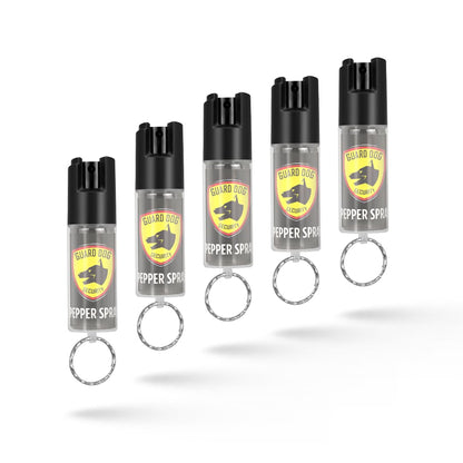 Guard Dog Security Pepper Spray Keychain - 5 pack