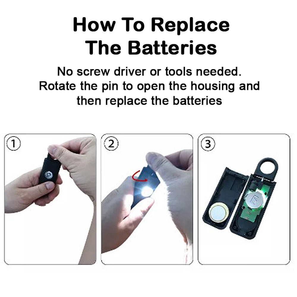 Safety Technology personal emergency alarm with battery for elderly, children, and students, featuring compact, portable design.