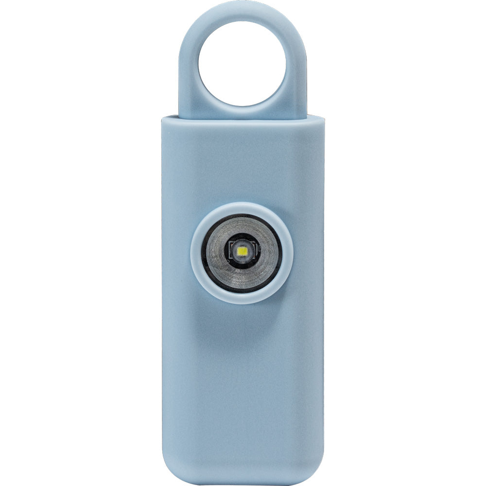 Safety Technology personal alarm in blue designed for elderly, children, and students, with a compact, easy-to-use emergency alert device.