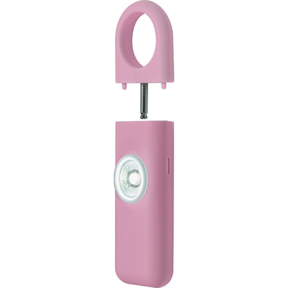 Pink personal emergency alarm by Safety Technology designed for elderly, children, and students with easy activation.