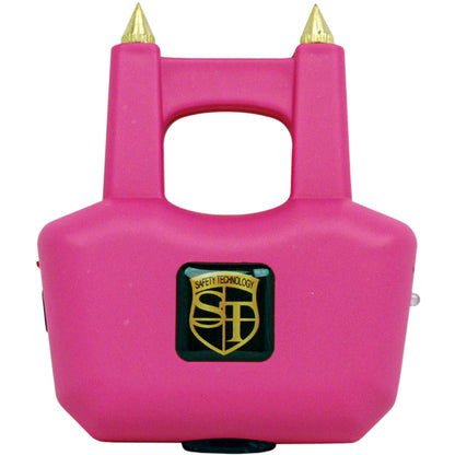 Pink Spike Stun Gun from Safety Technology with a compact design and safety features for personal protection.